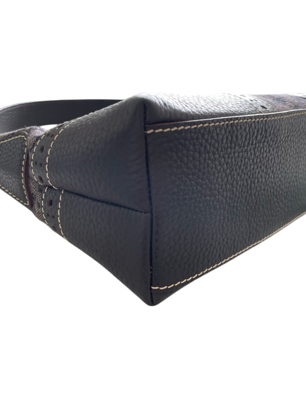 Dooney & Bourke Signature Jacquard and Leather Shoulder Bag - Picture 13 of 16